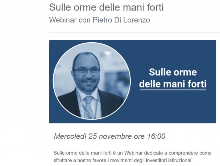 Sulle orme delle mani forti