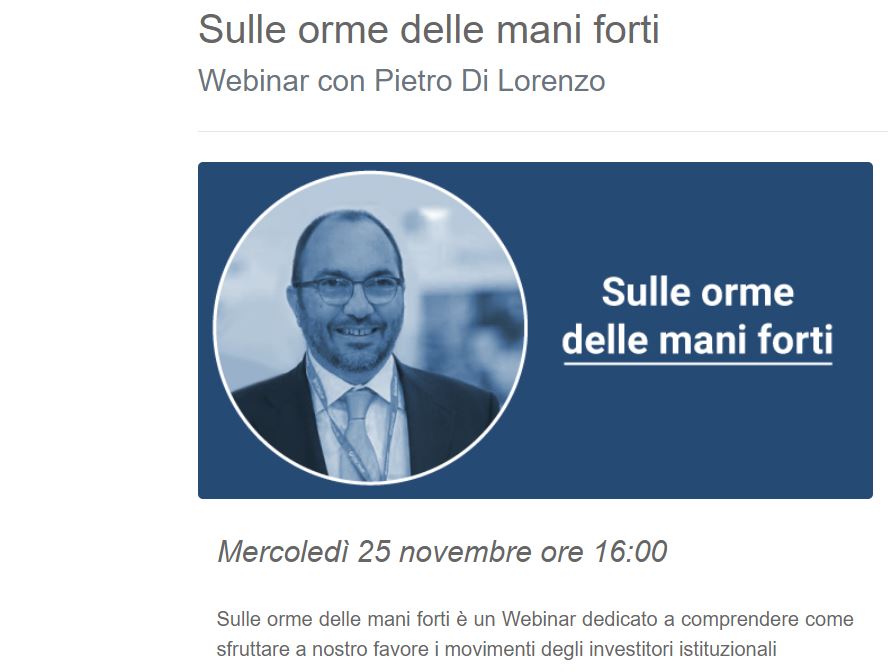 Sulle orme delle mani forti