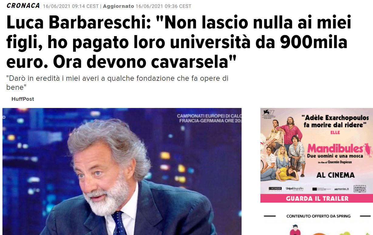 E' giusto sostenere economicamente i figli?