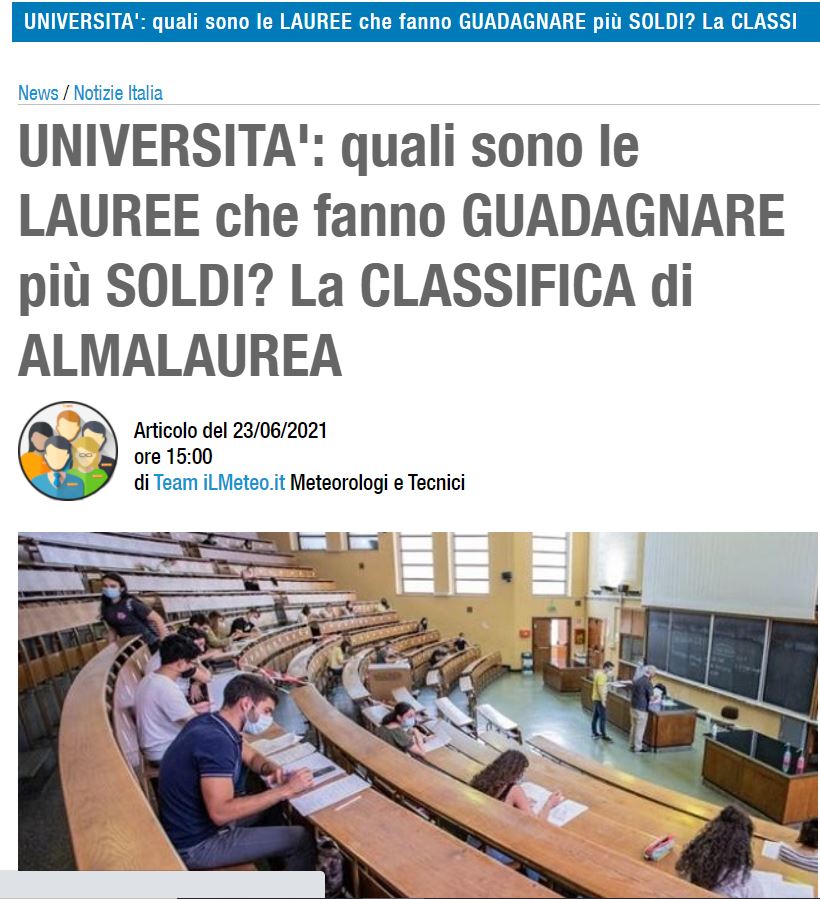 La scelta dell'Università