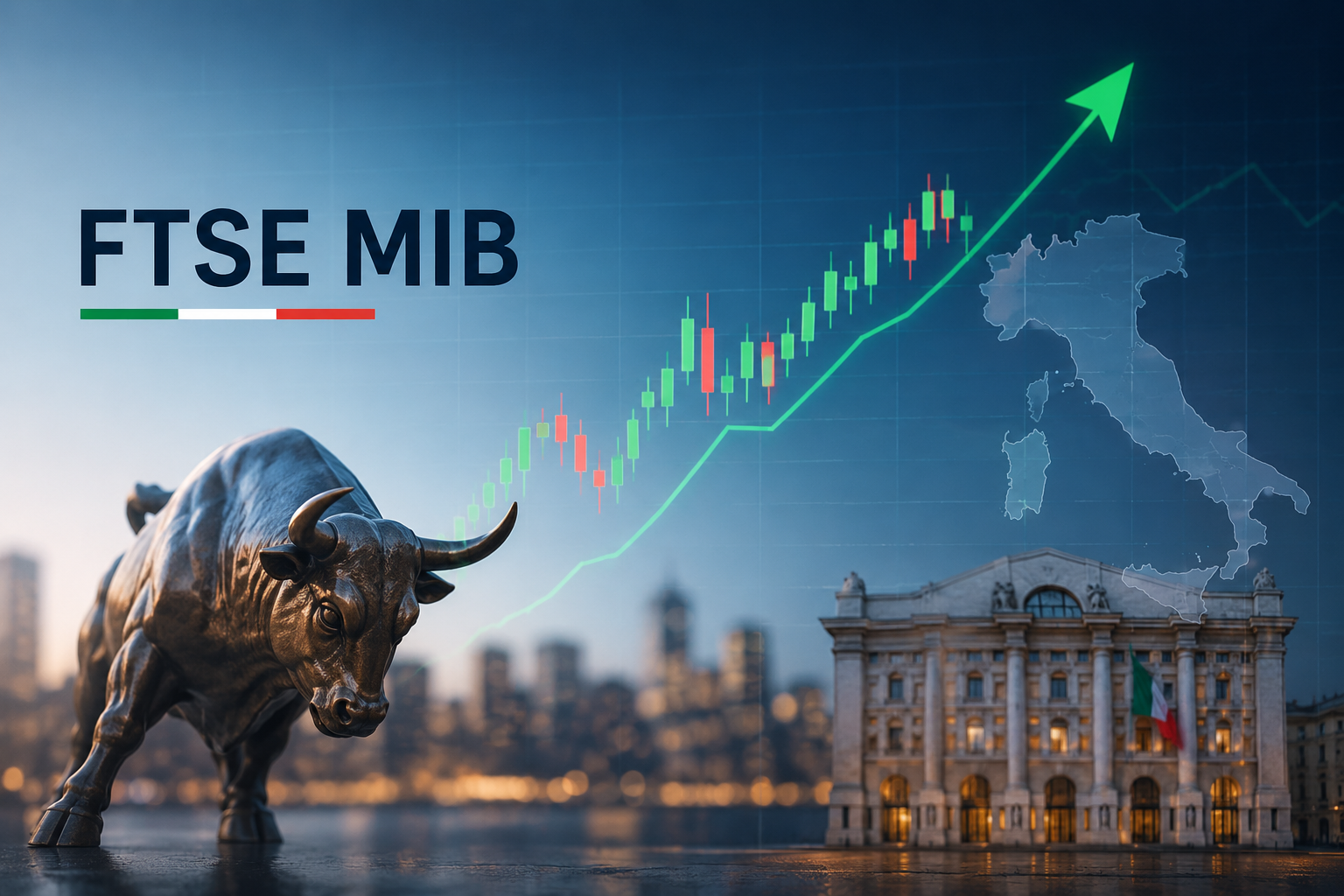 Ftse Mib vicino ai massimi